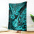 Hawaii Ukulele Blanket Polynesian Pattern Turquoise Version LT01 Turquoise - Polynesian Pride