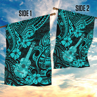 Hawaii Ukulele Garden Flag Polynesian Pattern Turquoise Version LT01 - Polynesian Pride