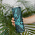 Hawaii Ukulele Skinny Tumbler Polynesian Pattern Turquoise Version