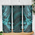 Hawaii Ukulele Skinny Tumbler Polynesian Pattern Turquoise Version