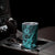 Hawaii Ukulele Tumbler Cup Polynesian Pattern Turquoise Version