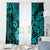 Hawaii Ukulele Window Curtain Polynesian Pattern Turquoise Version LT01 - Polynesian Pride