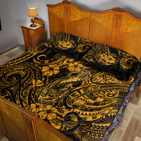 Hawaii Fish Hook Quilt Bed Set Polynesian Pattern Gold Version LT01 - Polynesian Pride