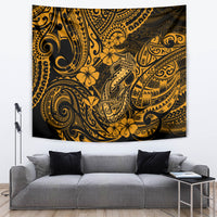 Hawaii Fish Hook Tapestry Polynesian Pattern Gold Version LT01 - Polynesian Pride