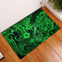 Hawaii Fish Hook Rubber Doormat Polynesian Pattern Green Version LT01 Green - Polynesian Pride