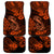 Hawaii Fish Hook Car Mats Polynesian Pattern Orange Version LT01