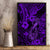 Hawaii Fish Hook Canvas Wall Art Hibiscus Hawaii Tribal Tattoo Purple Version LT01 - Polynesian Pride