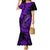 Hawaii Fish Hook Mermaid Dress Hibiscus Hawaii Tribal Tattoo Purple Version LT01 Women Purple - Polynesian Pride