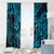 Hawaii Fish Hook Window Curtain Hibiscus Hawaii Tribal Tattoo Sky Blue Version LT01 - Polynesian Pride