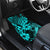 Hawaii Fish Hook Car Mats Hibiscus Hawaii Tribal Tattoo Turquoise Version LT01 - Polynesian Pride