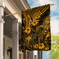 Hawaii King Kamehameha Garden Flag Polynesian Pattern Gold Version LT01 House Flag Gold - Polynesian Pride