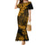 Hawaii King Kamehameha Mermaid Dress Polynesian Pattern Gold Version LT01 Women Gold - Polynesian Pride