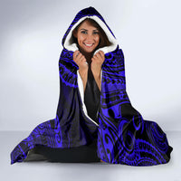 Hawaii King Kamehameha Hooded Blanket Polynesian Pattern Navy Blue Version LT01 - Polynesian Pride