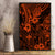 Hawaii King Kamehameha Canvas Wall Art Polynesian Pattern Orange Version LT01 - Polynesian Pride