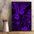 Hawaii King Kamehameha Canvas Wall Art Polynesian Pattern Purple Version LT01 - Polynesian Pride