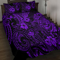 Hawaii King Kamehameha Quilt Bed Set Polynesian Pattern Purple Version LT01 - Polynesian Pride