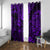 Hawaii King Kamehameha Window Curtain Polynesian Pattern Purple Version LT01 - Polynesian Pride