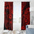 Hawaii King Kamehameha Window Curtain Polynesian Pattern Red Version LT01 - Polynesian Pride