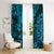 Hawaii King Kamehameha Window Curtain Polynesian Pattern Sky Blue Version LT01 - Polynesian Pride