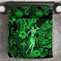 Hawaii Hula Girl Bedding Set Polynesian Pattern Green Version LT01 Green - Polynesian Pride