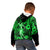 Hawaii Hula Girl Kid Hoodie Polynesian Pattern Green Version LT01 - Polynesian Pride