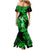 Hawaii Hula Girl Mermaid Dress Polynesian Pattern Green Version LT01 - Polynesian Pride