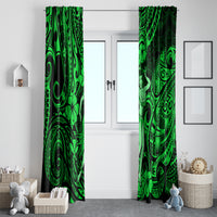 Hawaii Hula Girl Window Curtain Polynesian Pattern Green Version LT01 - Polynesian Pride