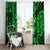 Hawaii Hula Girl Window Curtain Polynesian Pattern Green Version LT01 - Polynesian Pride