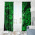 Hawaii Hula Girl Window Curtain Polynesian Pattern Green Version LT01 - Polynesian Pride