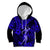 Hawaii Hula Girl Kid Hoodie Polynesian Pattern Navy Blue Version LT01 Blue - Polynesian Pride