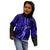 Hawaii Hula Girl Kid Hoodie Polynesian Pattern Navy Blue Version LT01 - Polynesian Pride