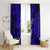 Hawaii Hula Girl Window Curtain Polynesian Pattern Navy Blue Version LT01 - Polynesian Pride