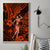 Hawaii Hula Girl Canvas Wall Art Polynesian Pattern Orange Version LT01 - Polynesian Pride