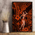 Hawaii Hula Girl Canvas Wall Art Polynesian Pattern Orange Version LT01 - Polynesian Pride