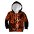 Hawaii Hula Girl Kid Hoodie Polynesian Pattern Orange Version LT01 Orange - Polynesian Pride