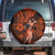 Hawaii Hula Girl Spare Tire Cover Polynesian Pattern Orange Version LT01 - Polynesian Pride