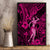 Hawaii Hula Girl Canvas Wall Art Polynesian Pattern Pink Version LT01 - Polynesian Pride