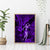 Hawaii Hula Girl Canvas Wall Art Hibiscus Hawaii Tribal Tattoo Purple Version LT01 - Polynesian Pride