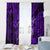 Hawaii Hula Girl Window Curtain Hibiscus Hawaii Tribal Tattoo Purple Version LT01 - Polynesian Pride