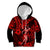 Hawaii Hula Girl Kid Hoodie Hibiscus Hawaii Tribal Tattoo Red Version LT01 Red - Polynesian Pride