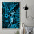 Hawaii Hula Girl Canvas Wall Art Hibiscus Hawaii Tribal Tattoo Sky Blue Version LT01 - Polynesian Pride