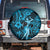 Hawaii Hula Girl Spare Tire Cover Hibiscus Hawaii Tribal Tattoo Sky Blue Version LT01 - Polynesian Pride