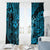 Hawaii Hula Girl Window Curtain Hibiscus Hawaii Tribal Tattoo Sky Blue Version LT01 - Polynesian Pride