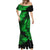 Hawaii Pineapple Mermaid Dress Paradise Flowers Pacific With Green Polynesian Tribal LT01 - Polynesian Pride