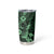 Hawaii Pineapple Tumbler Cup Paradise Flowers Pacific With Green Polynesian Tribal