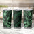 Hawaii Pineapple Tumbler Cup Paradise Flowers Pacific With Green Polynesian Tribal