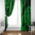 Hawaii Pineapple Window Curtain Paradise Flowers Pacific With Green Polynesian Tribal LT01 - Polynesian Pride