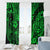 Hawaii Pineapple Window Curtain Paradise Flowers Pacific With Green Polynesian Tribal LT01 - Polynesian Pride