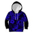 Hawaii Pineapple Kid Hoodie Paradise Flowers Pacific With Navy Blue Polynesian Tribal LT01 Blue - Polynesian Pride