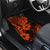 Hawaii Pineapple Car Mats Paradise Flowers Pacific With Orange Polynesian Tribal LT01 - Polynesian Pride